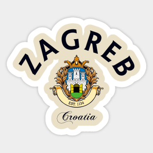 Zagreb Croatia Sticker